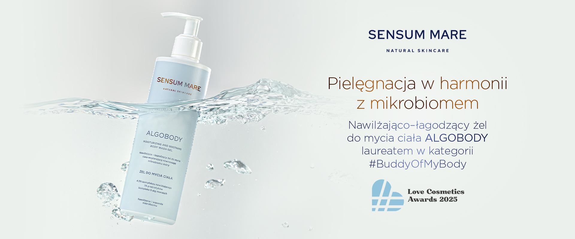 Love Cosmetics Awards 2025: Zmysłowa równowaga - żel do mycia ALGOBODY od Sensum Mare jako codzienny rytuał wsparcia dla skóry